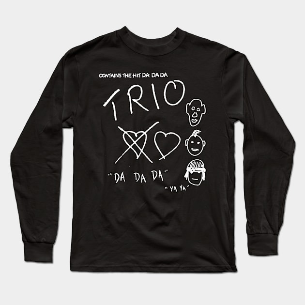 Trio DA DA DA white Long Sleeve T-Shirt by Kinanti art